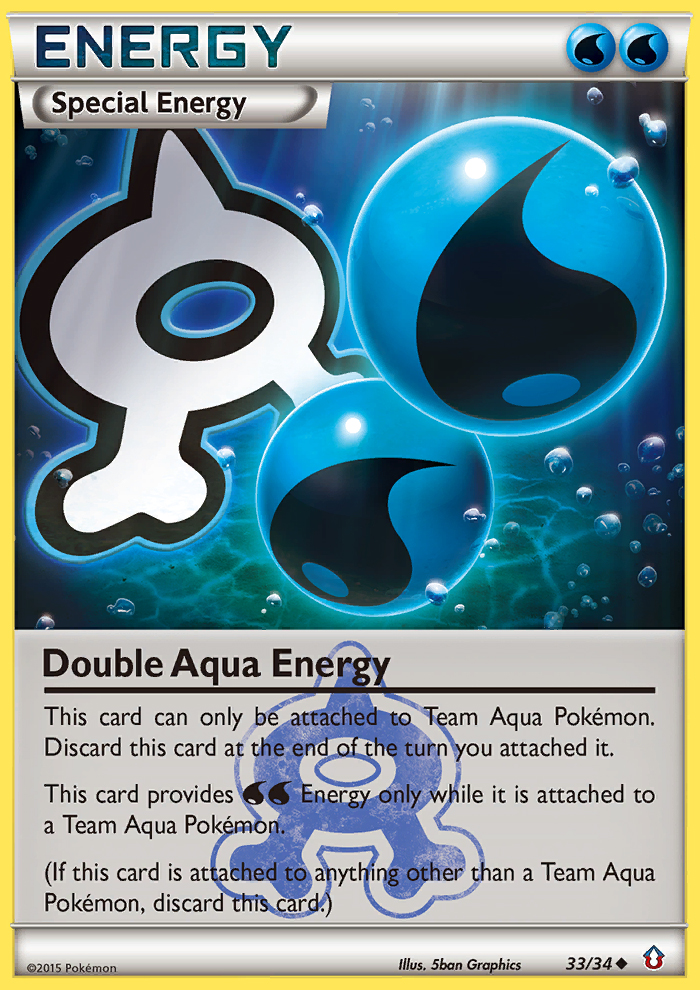 Double Aqua Energy card