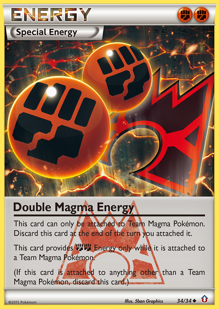 Double Magma Energy card