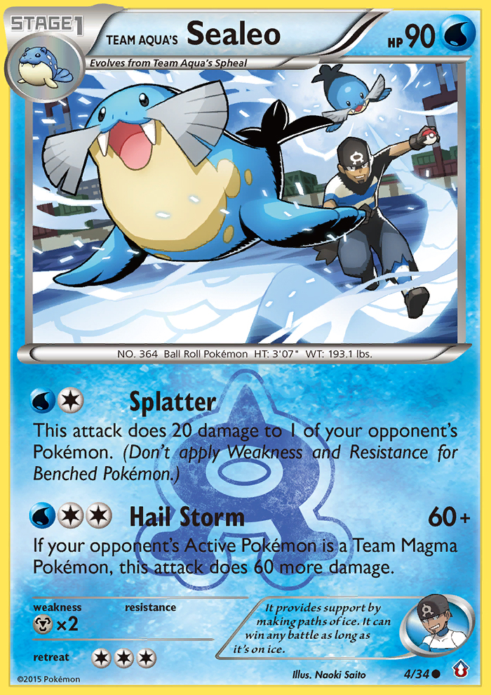 Team Aqua's Sealeo card