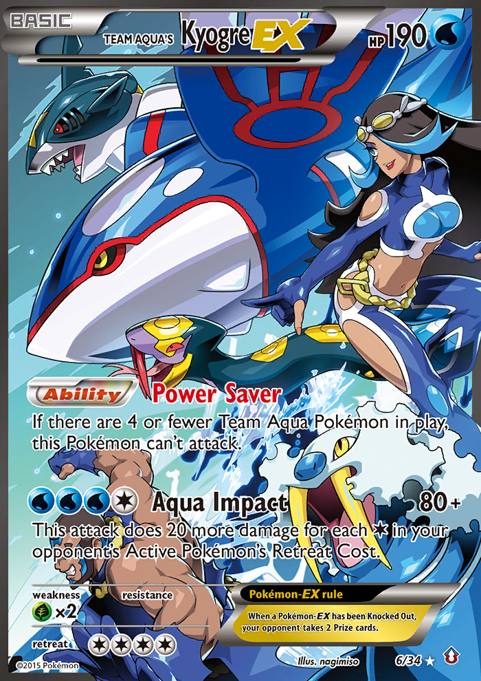 Team Aqua's Kyogre EX card