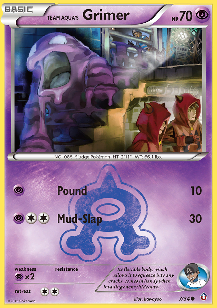 Team Aqua's Grimer card