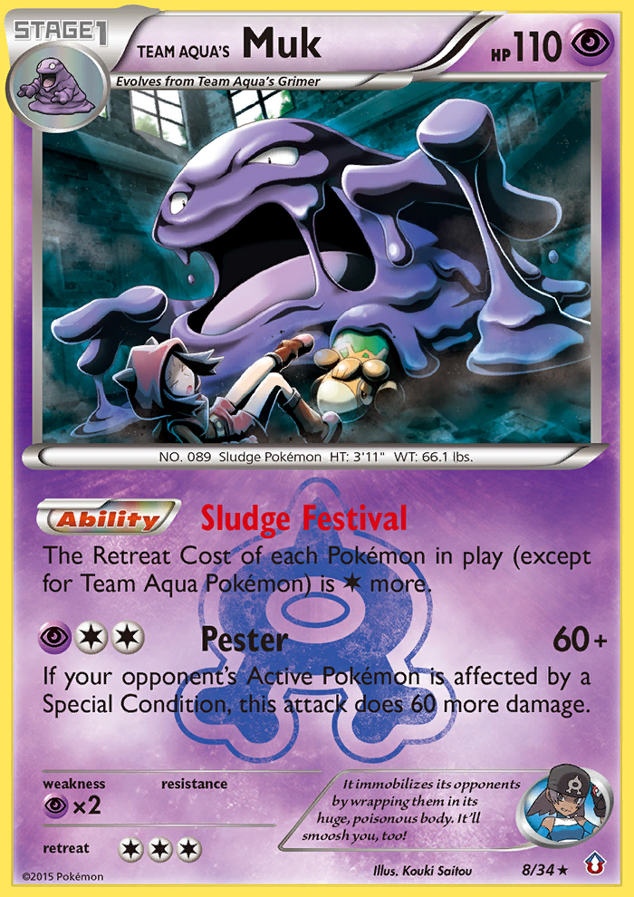 Team Aqua's Muk card