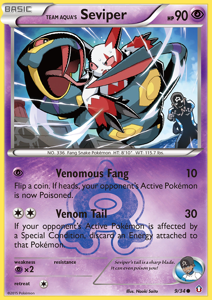 Team Aqua's Seviper card