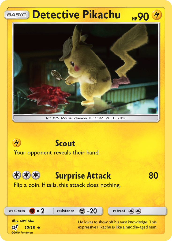 Detective Pikachu card