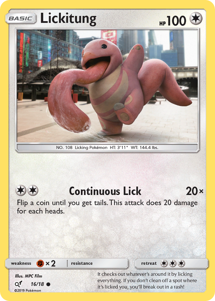 Lickitung card