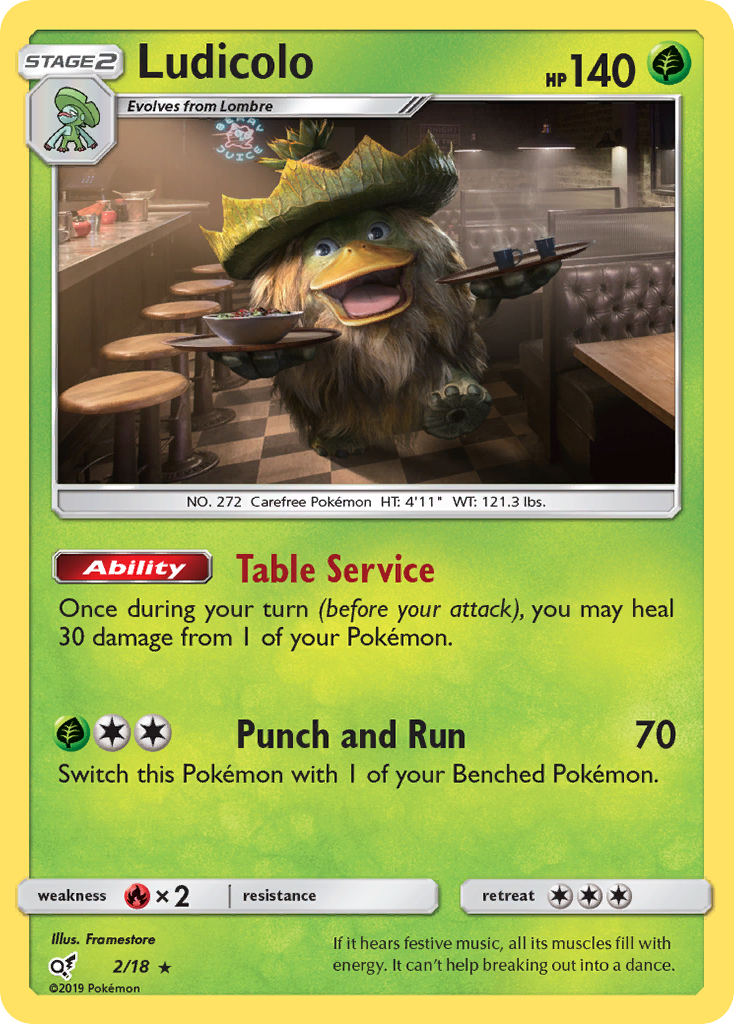 Ludicolo card