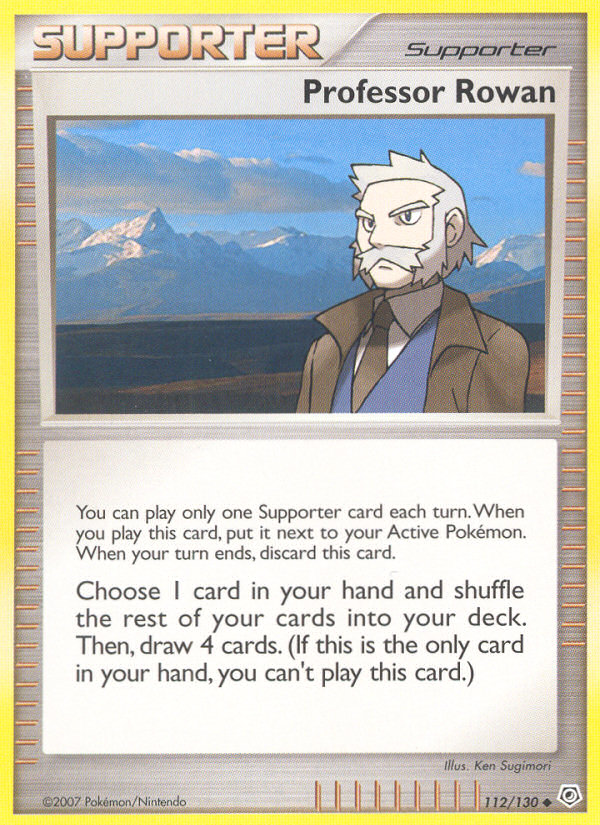 Professor Rowan card