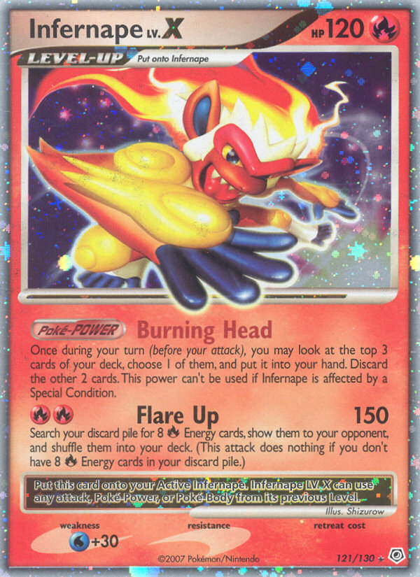 Infernape LV.X card