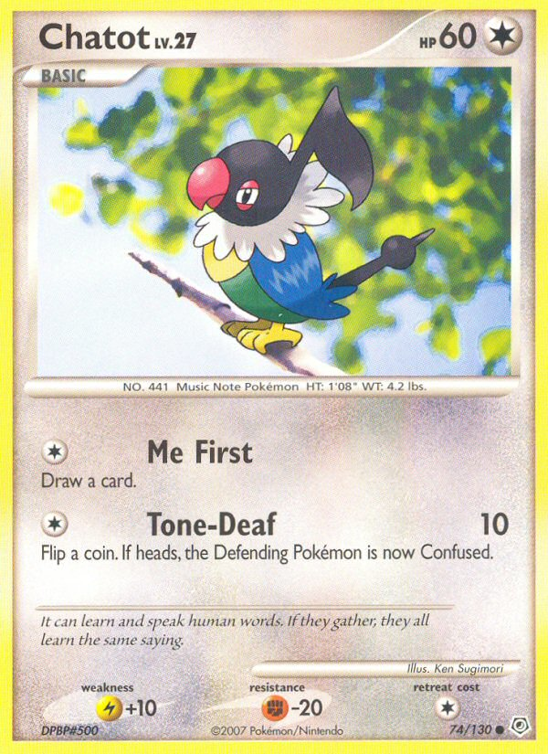 Chatot card