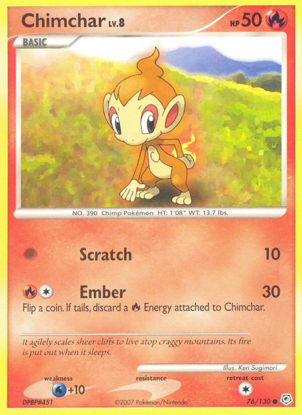 Chimchar card