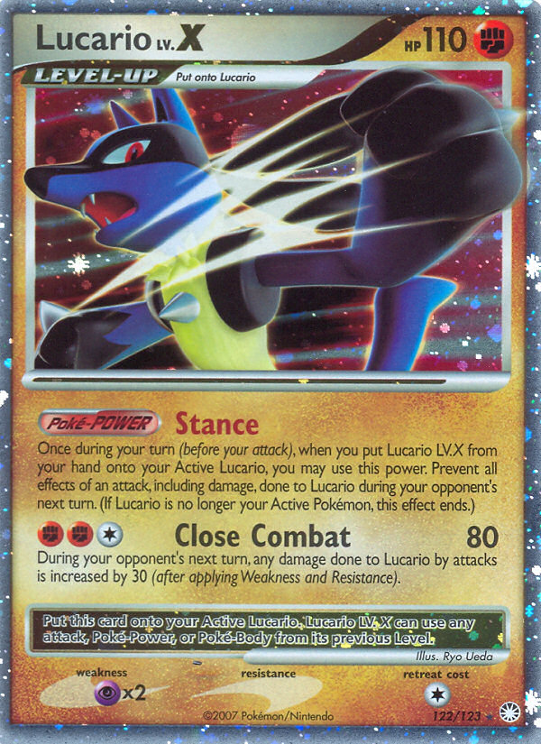 Lucario LV.X card