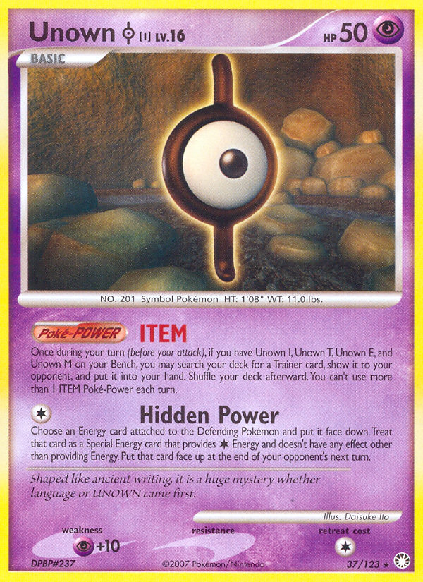 Unown [I] card