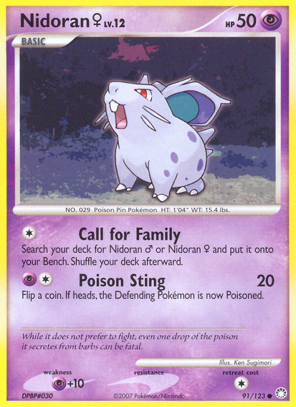 Nidoran ♀ card