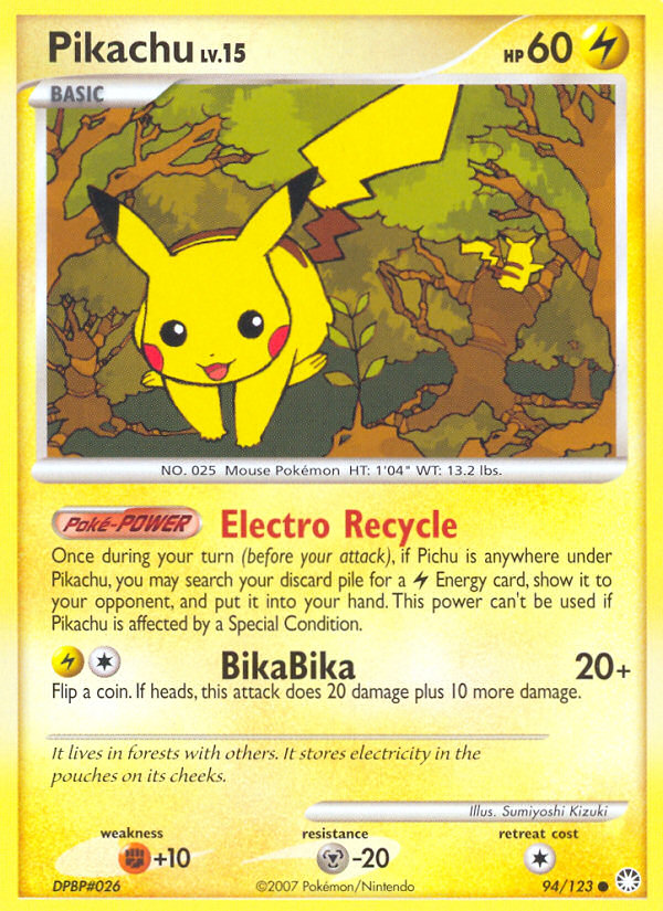 Pikachu card