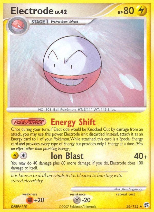 Electrode card