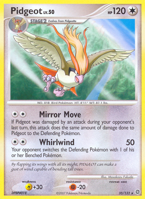 Pidgeot card