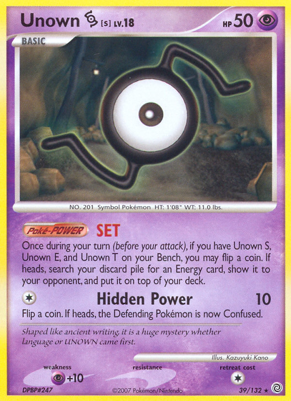 Unown [S] card