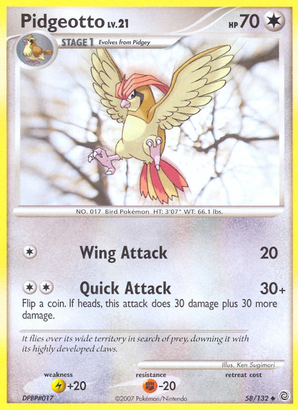 Pidgeotto card