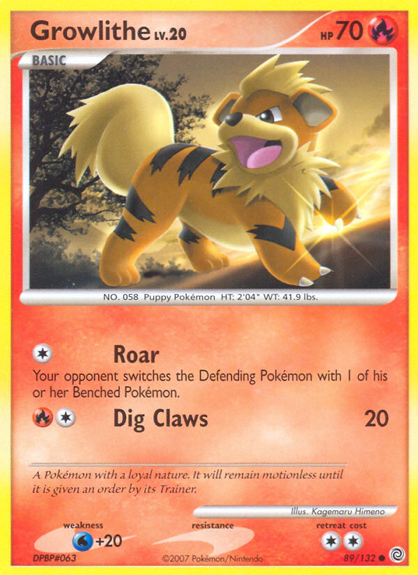 Growlithe card