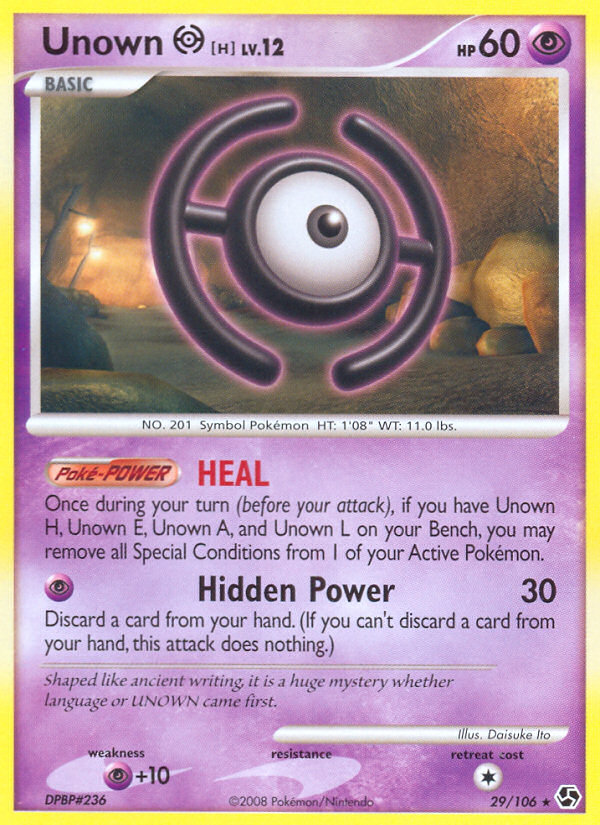 Unown [H] card