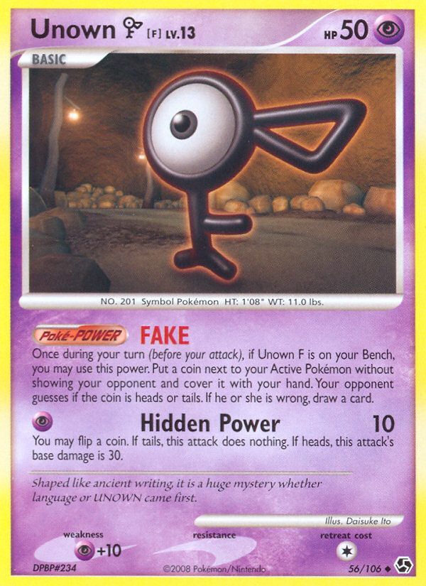 Unown [F] card