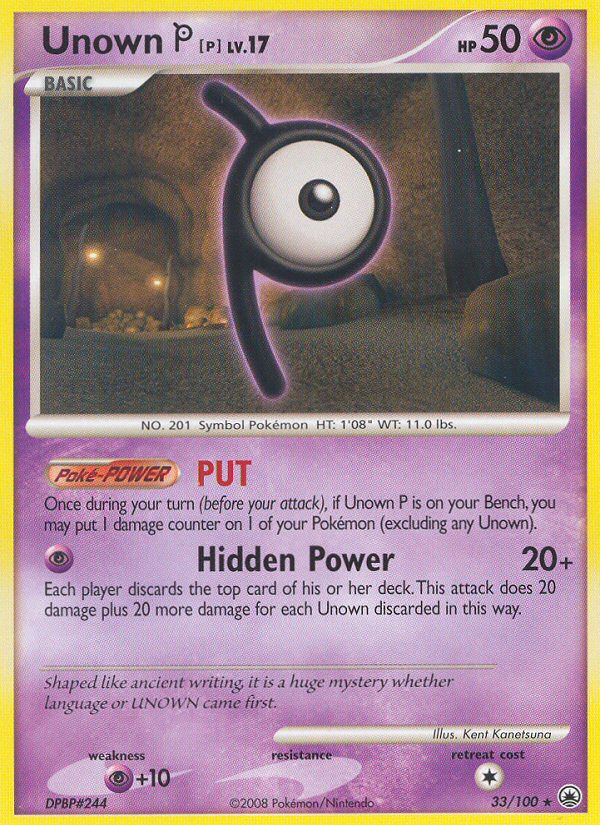 Unown [P] card