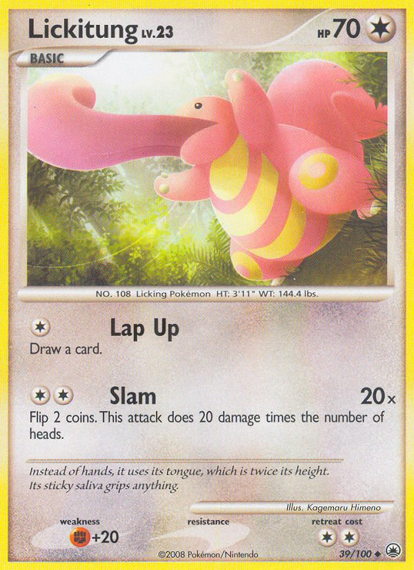 Lickitung card