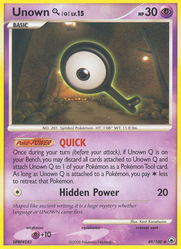 Unown [Q] card