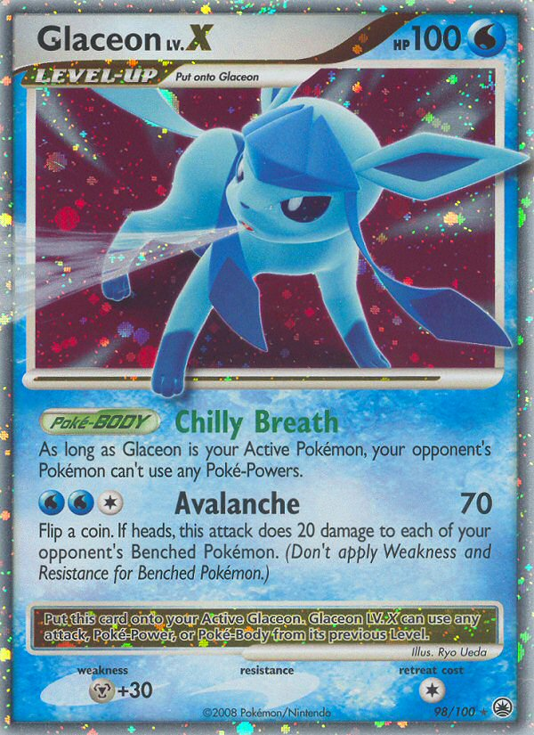 Glaceon LV.X card