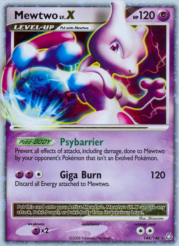 Mewtwo LV.X card