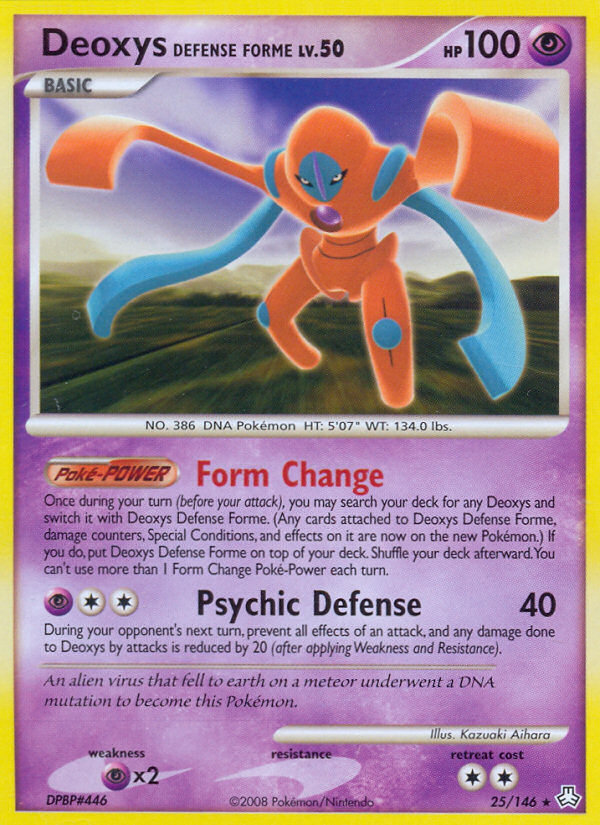 Deoxys Defense Forme card