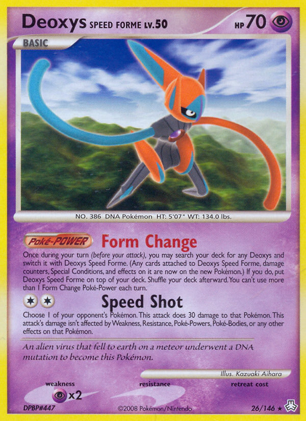 Deoxys Speed Forme card