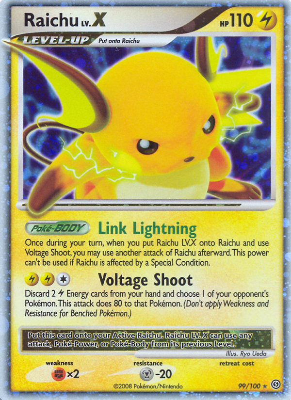 Raichu LV.X card