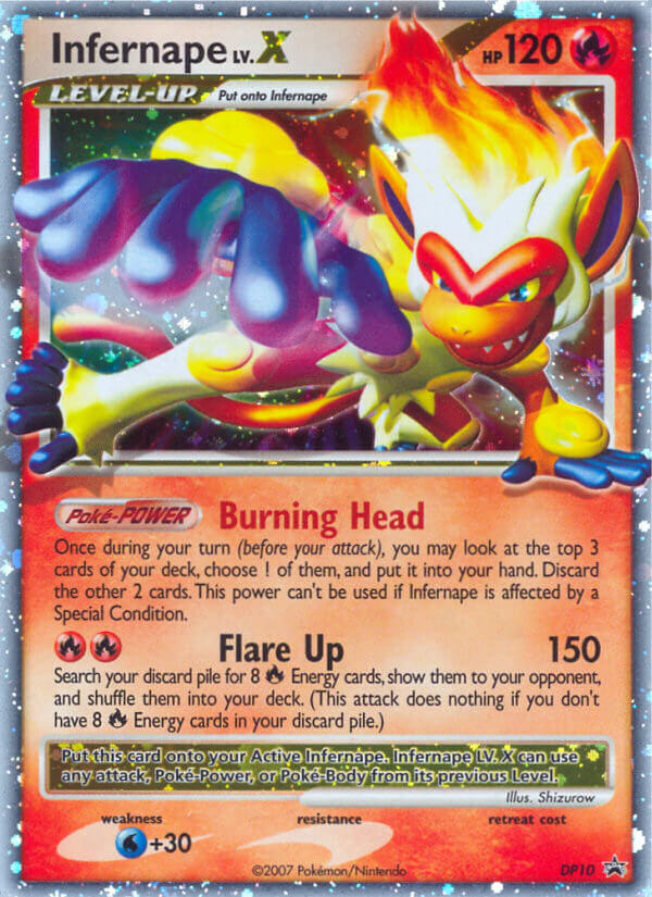 Infernape LV.X card