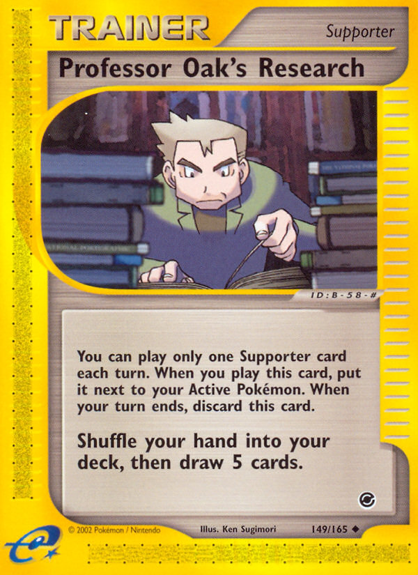 Professor Oak's Research card