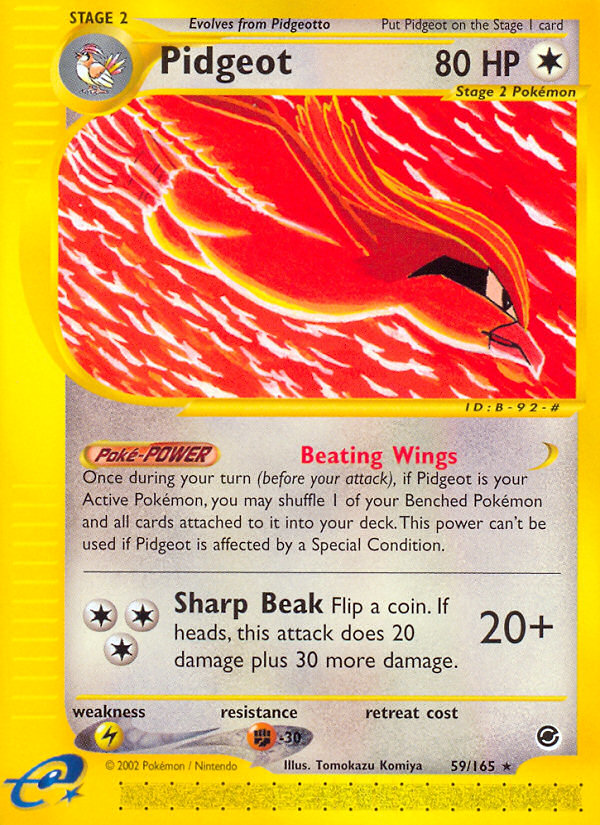 Pidgeot card