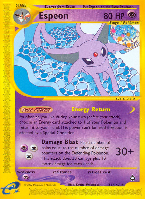 Espeon card