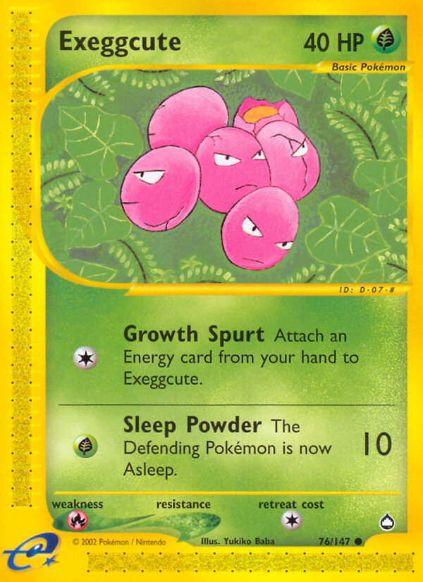 Exeggcute card