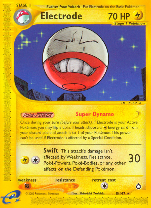 Electrode card