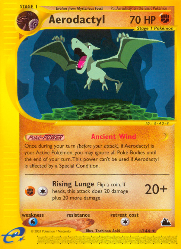 Aerodactyl card