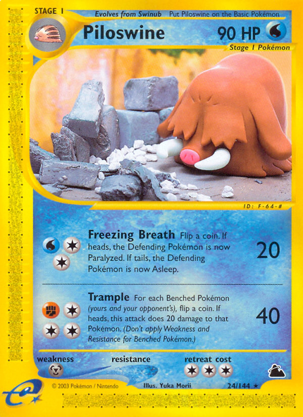 Piloswine card