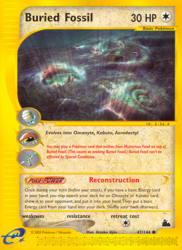 Buried Fossil card