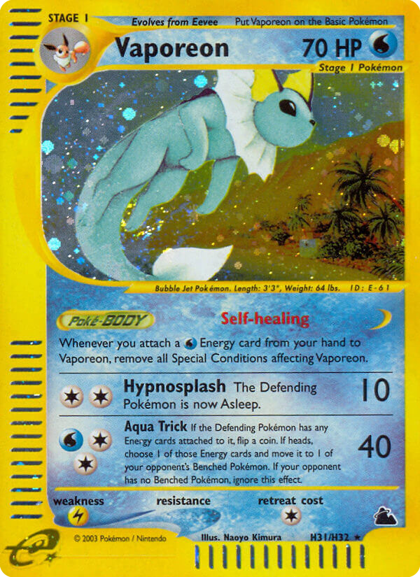 Vaporeon card