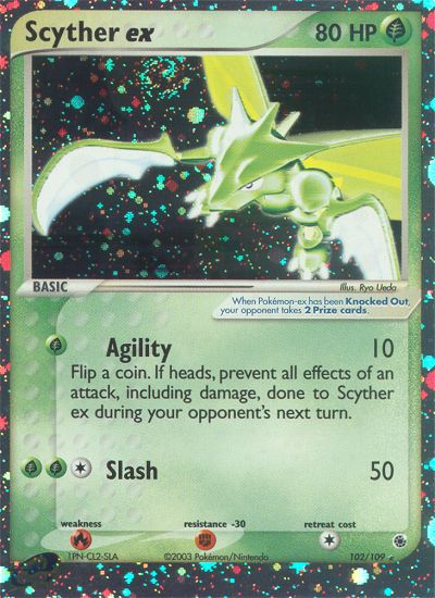 Scyther ex card