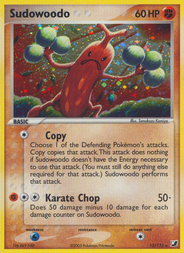 Sudowoodo card