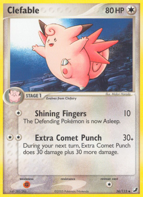 Clefable card