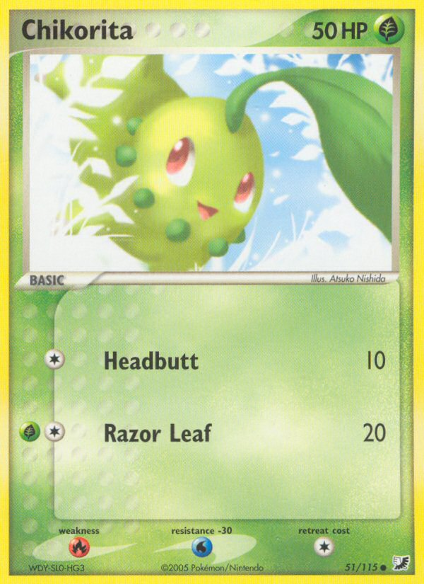 Chikorita card