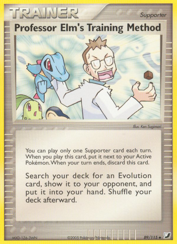 Professor Elm's Training Method card