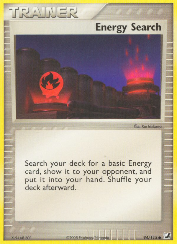 Energy Search card