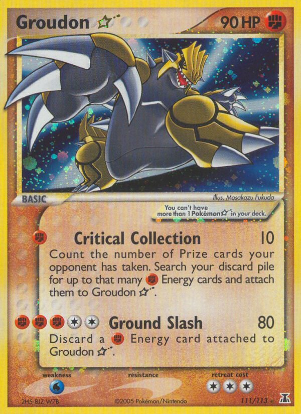 Groudon ★ card